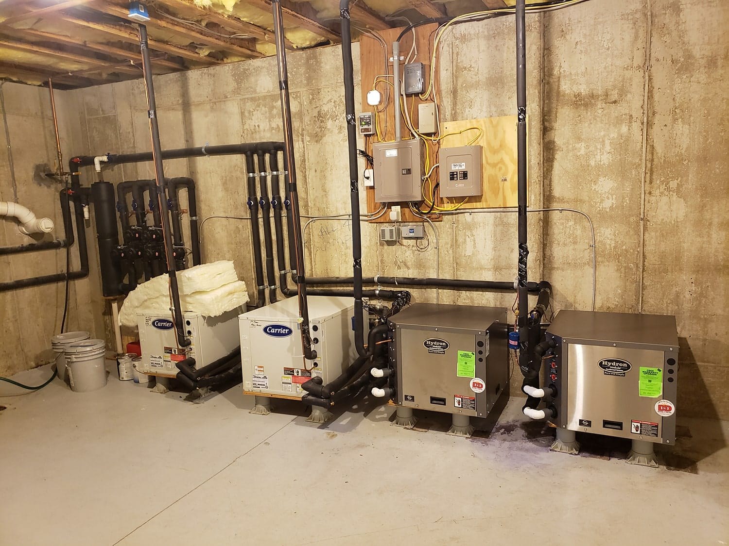 Boiler piping and heating equipment
